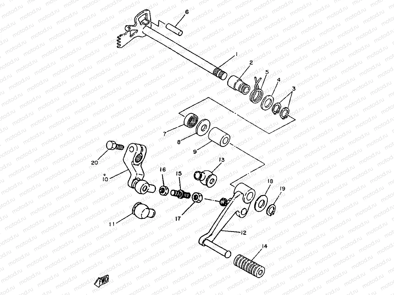 EJE DE CAMBIO & PEDAL