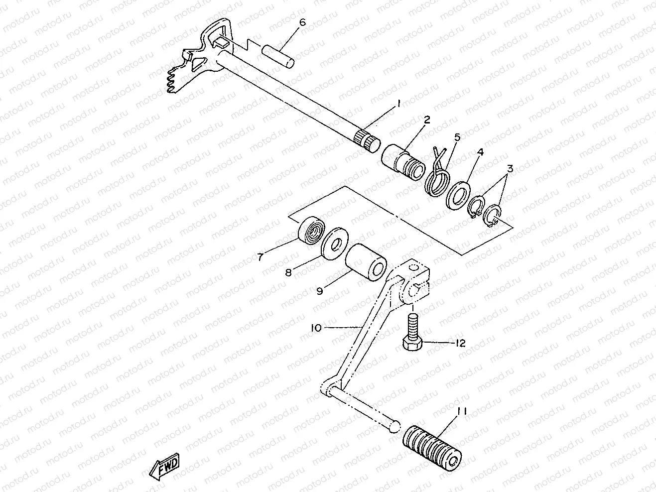 EJE DE CAMBIO & PEDAL