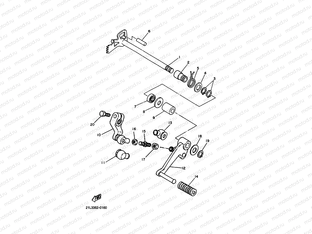 EJE DE CAMBIO & PEDAL
