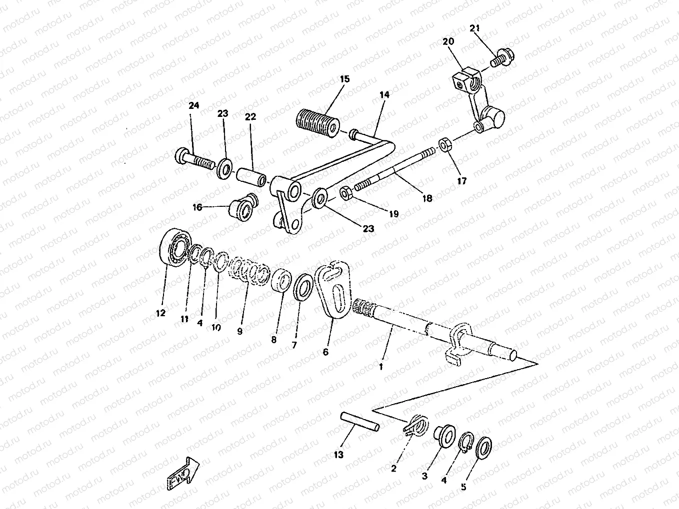 EJE DE CAMBIO & PEDAL