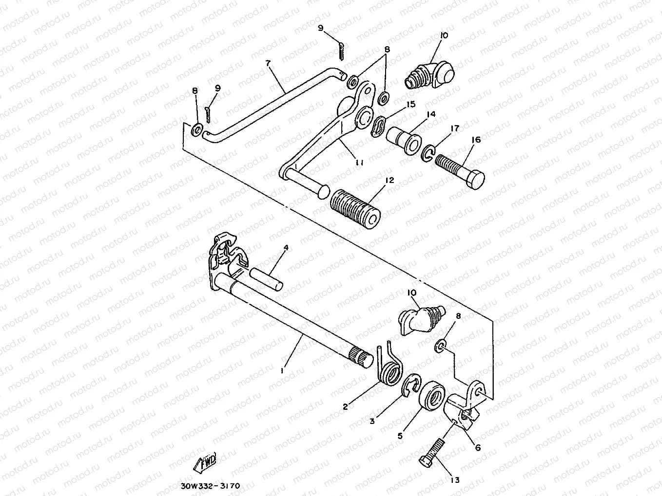 EJE DE CAMBIO & PEDAL