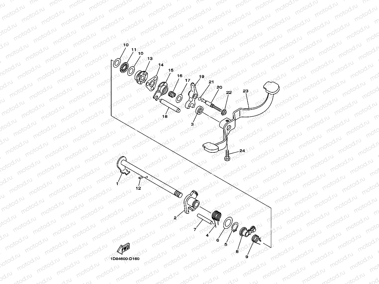 EJE DE CAMBIO & PEDAL