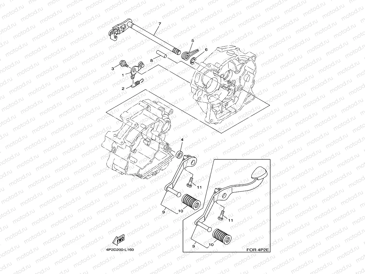 EJE DE CAMBIO & PEDAL