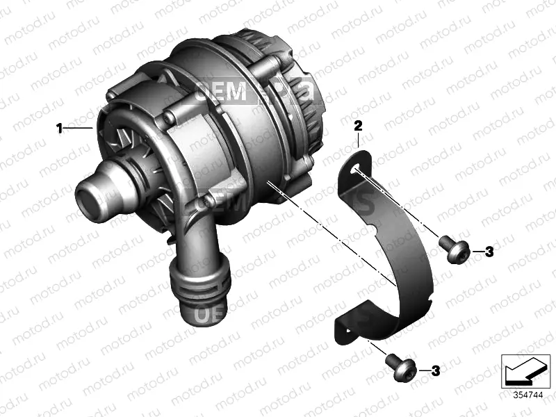 Electric coolant pump