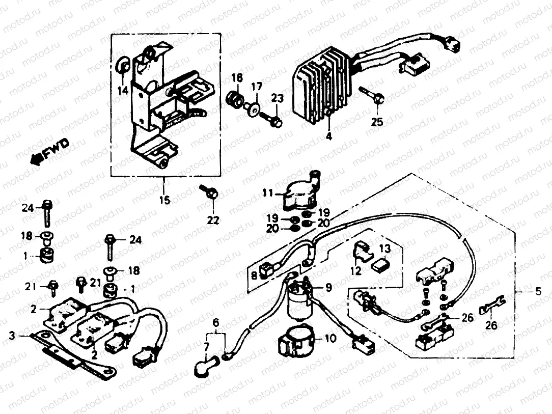 Electric plate & spark unit