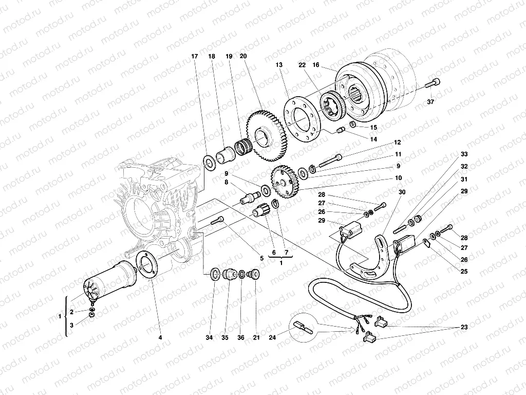 ELECTRIC STARTER AND IGNITION