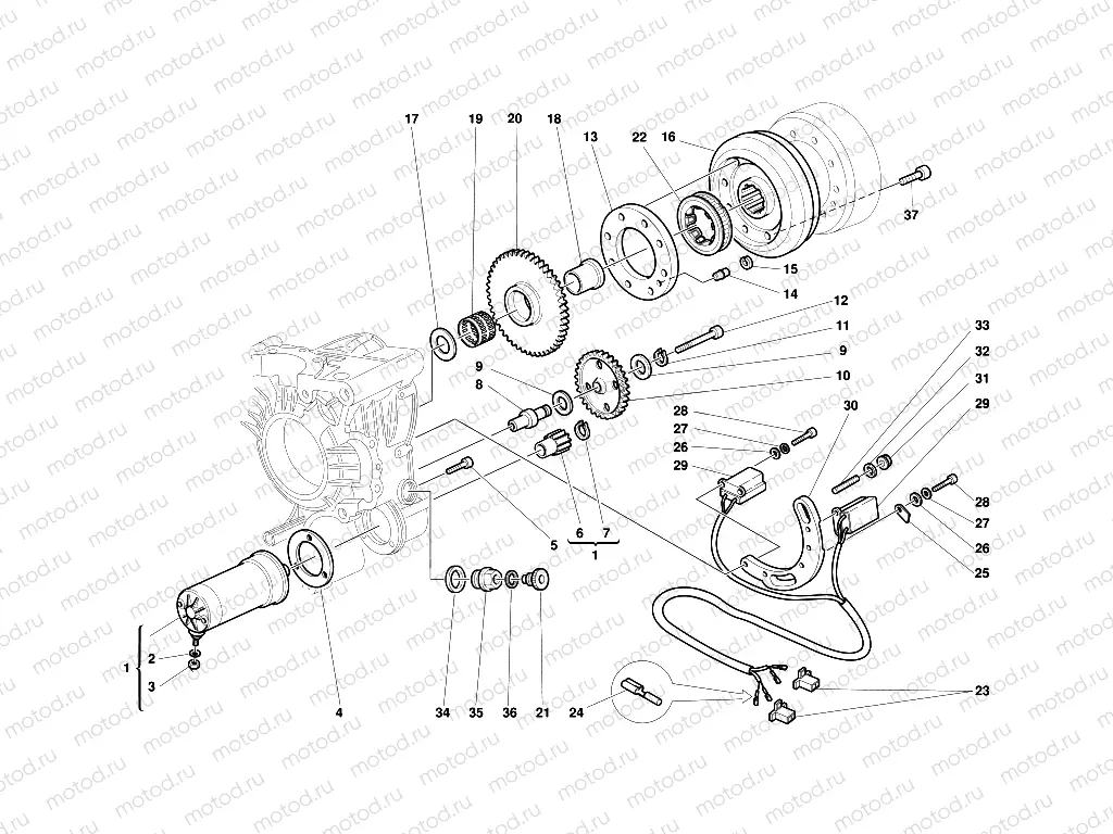 ELECTRIC STARTER AND IGNITION