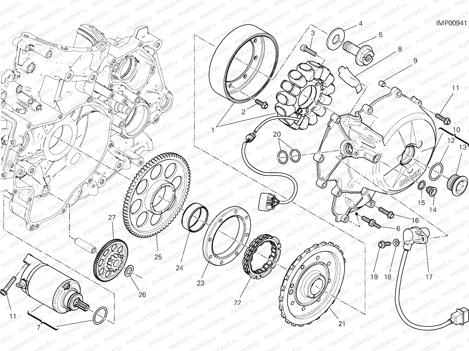 ELECTRIC STARTING AND IGNITION [MOD:1299S 90]