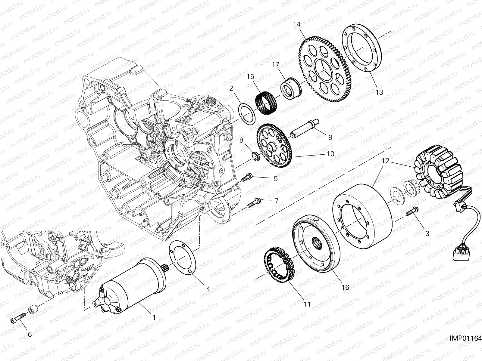 ELECTRIC STARTING AND IGNITION [MOD:HYM 950]
