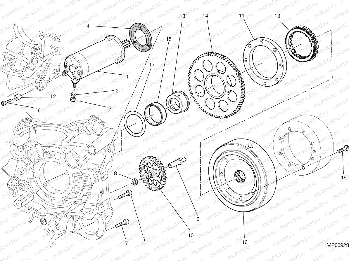 ELECTRIC STARTING AND IGNITION [MOD:M 1200]