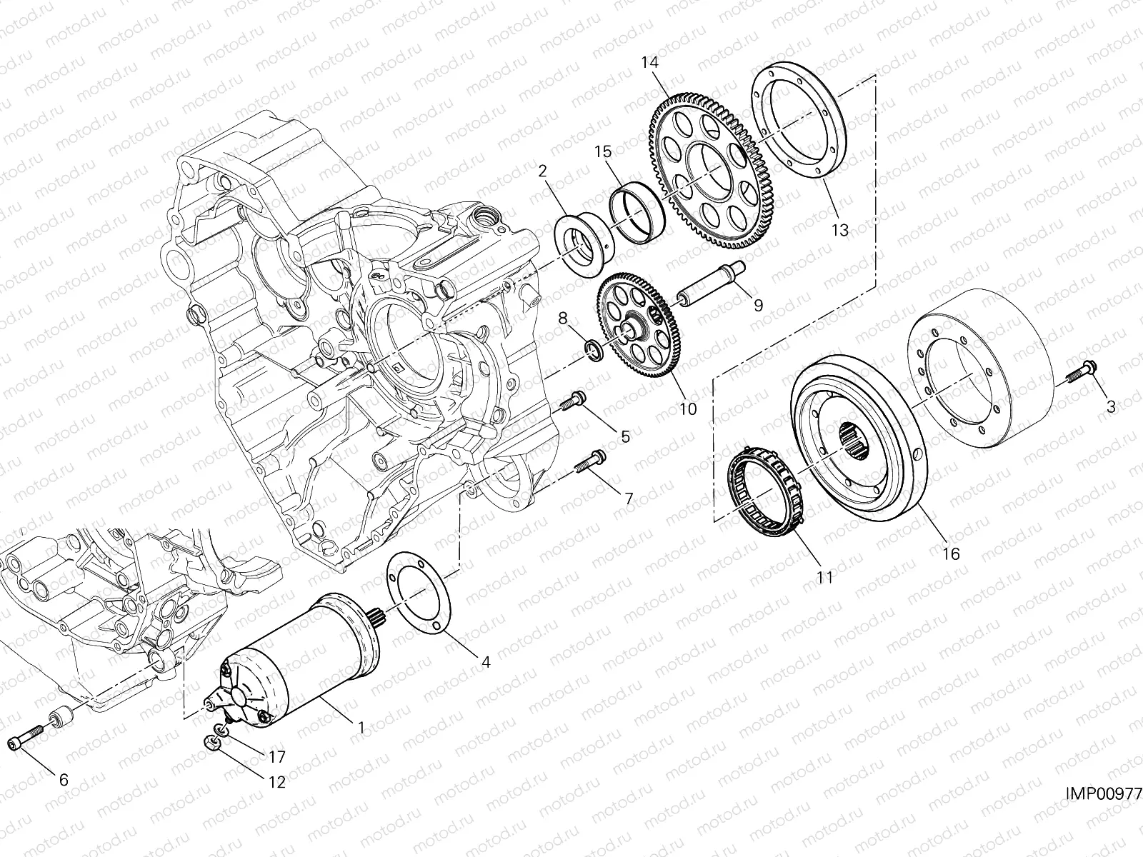 ELECTRIC STARTING AND IGNITION [MOD:M 1200R]