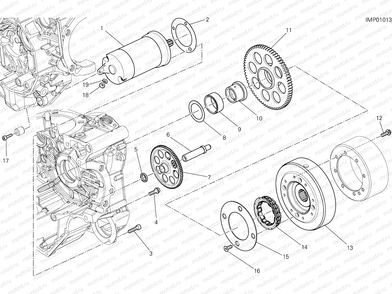 ELECTRIC STARTING AND IGNITION [MOD:M 821]