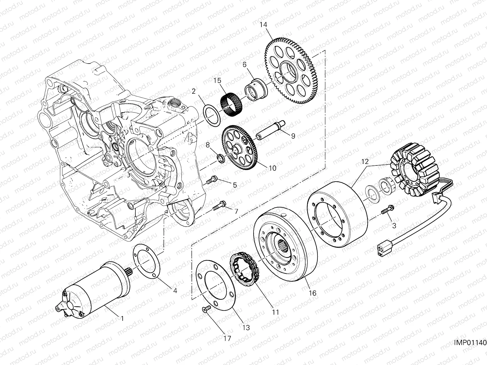 ELECTRIC STARTING AND IGNITION [MOD:SCR800NS]