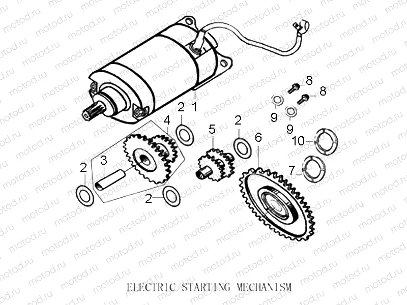 ELECTRIC STARTING MECHANISM