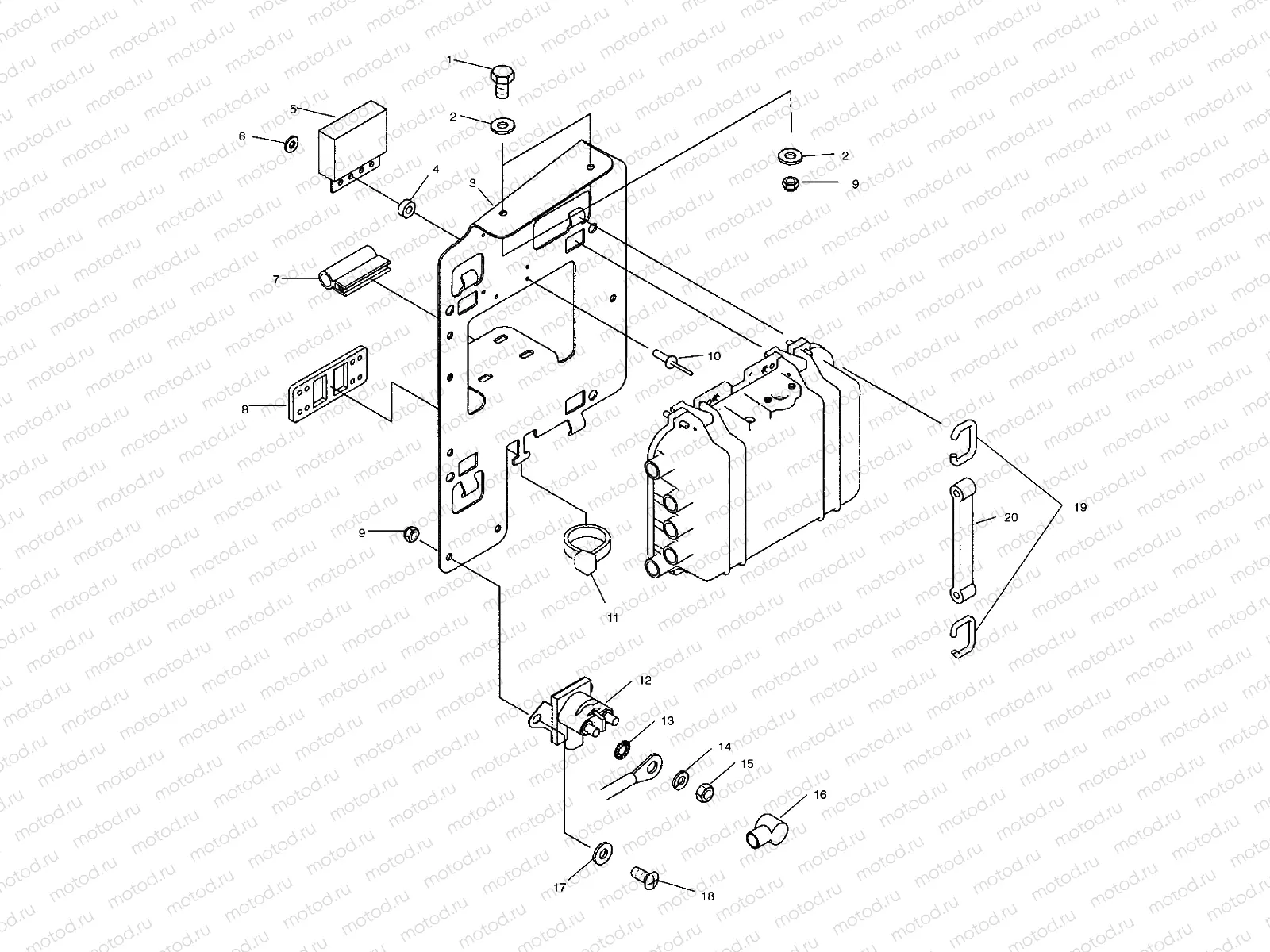 ELECTRICAL BOX MOUNTING - W035297DA/W035297IA (4980978097B13) | ELECTRICAL BOX MOUNTING - W035297DA/W035297IA (4980978097B13)