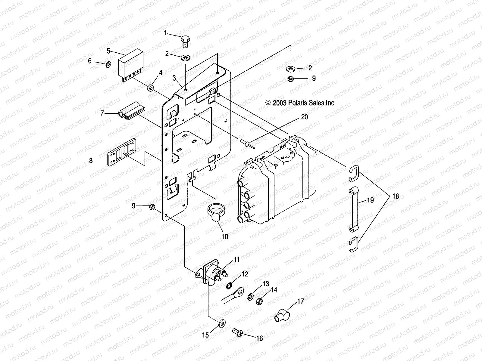 ELECTRICAL BOX MOUNTING - W045297DA/IA/IB (4990519051B13) | ELECTRICAL BOX MOUNTING - W045297DA/IA/IB (4990519051B13)