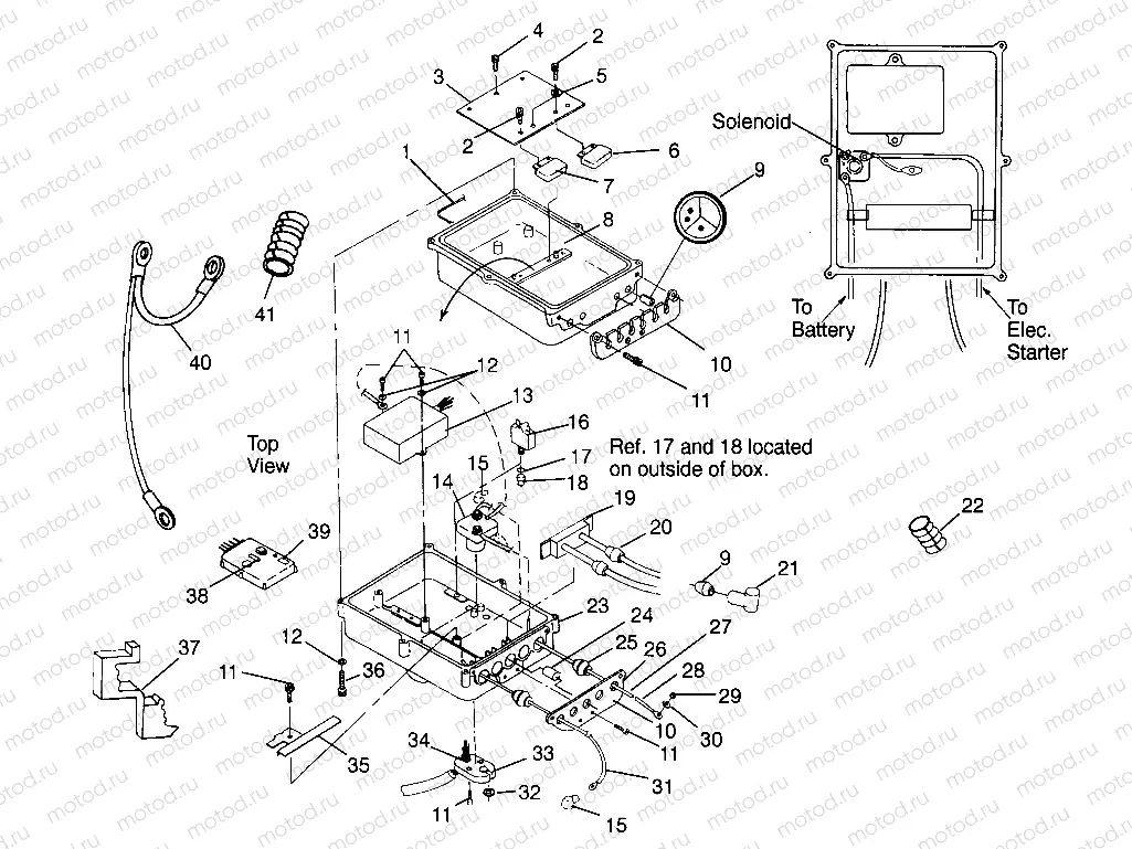 ELECTRICAL BOX SL 700 B974071 | ELECTRICAL BOX SL 700 B974071, Intl. SL 700 I974071, SL 700 Deluxe B974072 (4940874087B013)