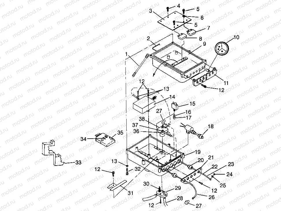 ELECTRICAL BOX SL 780 B964087 and Intl. SL 780 I964087 (4935523552B012) | ELECTRICAL BOX SL 780 B964087 and Intl. SL 780 I964087 (4935523552B012)