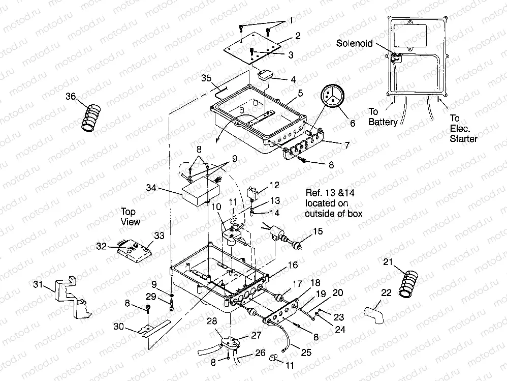 ELECTRICAL BOX SL 780 B974088 and Intl. SL 780 I974088 (4940924092B011) | ELECTRICAL BOX SL 780 B974088 and Intl. SL 780 I974088 (4940924092B011)