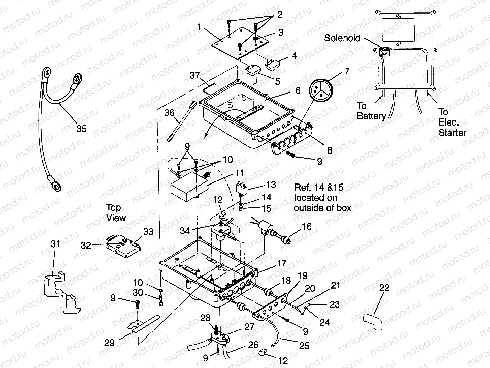 ELECTRICAL BOX SL 900 B964291 and  Intl. SL 900 I964291 (4935583558B011) | ELECTRICAL BOX SL 900 B964291 and  Intl. SL 900 I964291 (4935583558B011)