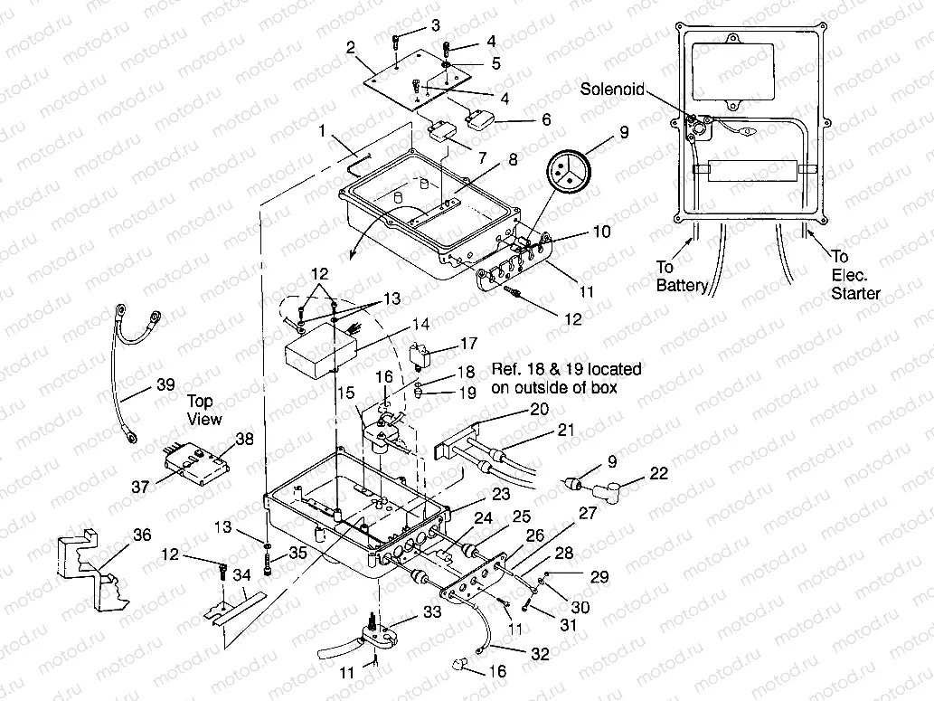 ELECTRICAL BOX SLT 700 B964166 and Intl. SLT 700 I964166 (4933923392B010) | ELECTRICAL BOX SLT 700 B964166 and Intl. SLT 700 I964166 (4933923392B010)