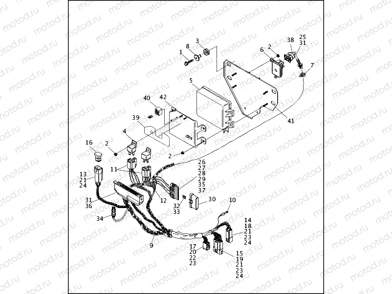 ELECTRICAL CONTROL PANEL - FUEL INJECTED