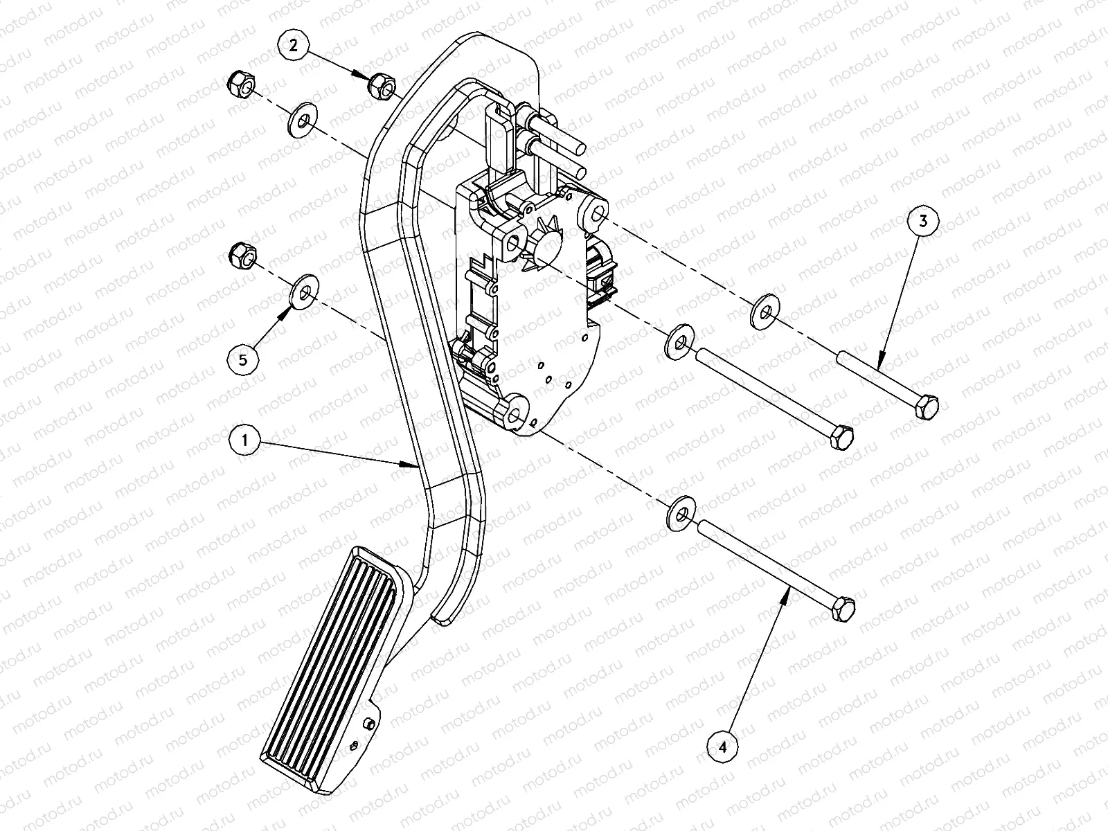 ELECTRICAL | ELECTRICAL, ACCELERATOR PEDAL - L12G2A/L12G4A/L12G6A/L12G2S/L12G4S/L12G6S/L12G2L/L12G2D (49GEMELECTRICAL11PEDAL)