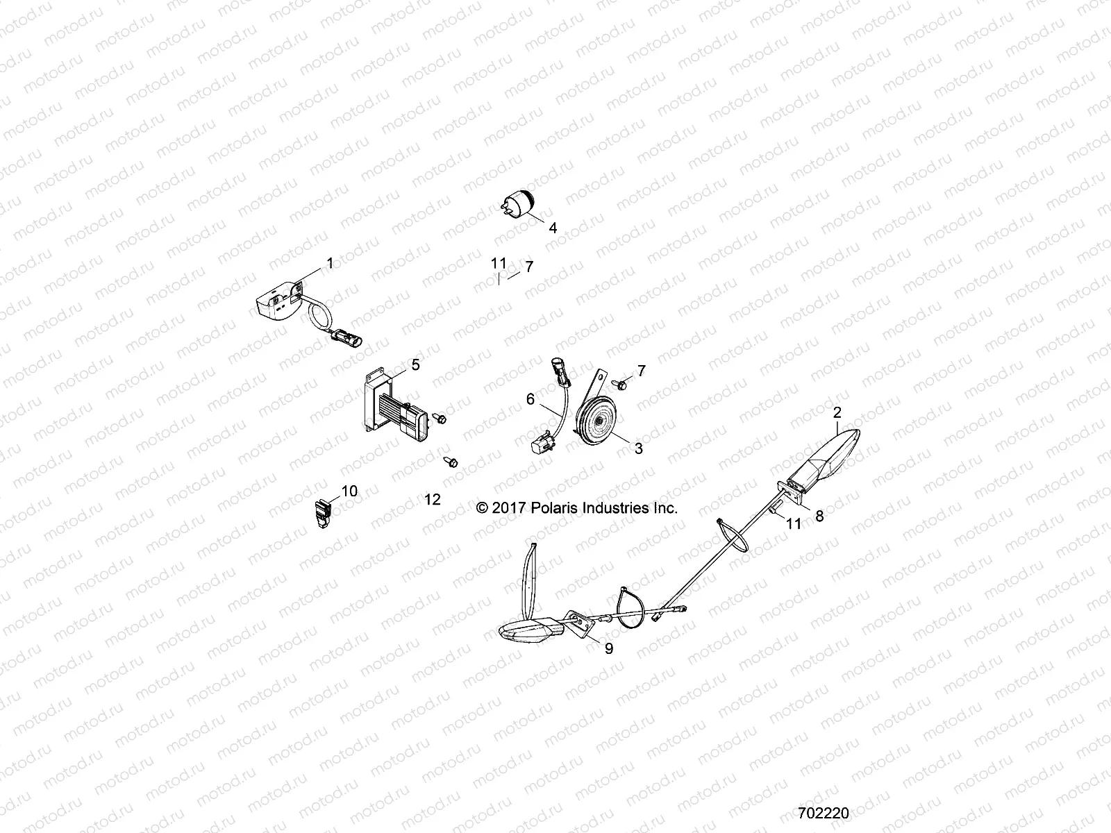 ELECTRICAL | ELECTRICAL, ACCESSORY COMPONENTS - Z18VDE99FK/S99CK/FK/E87F2 (702220)