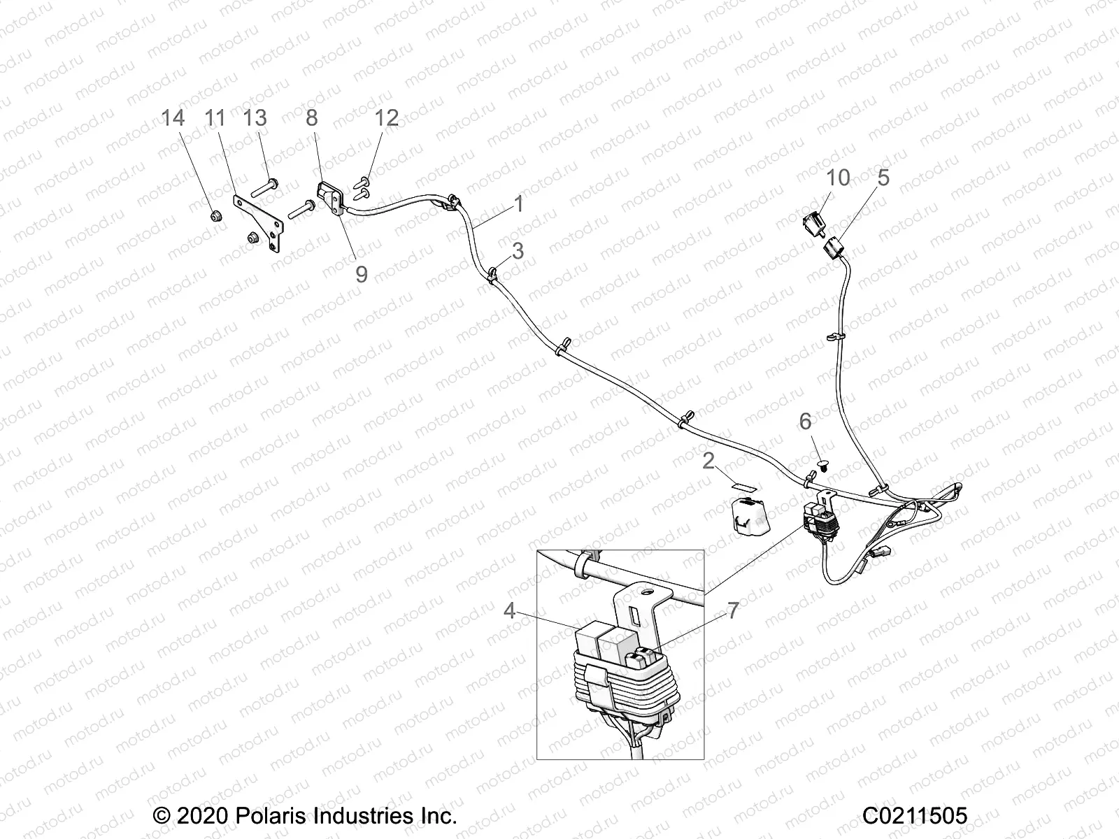 ELECTRICAL | ELECTRICAL, ACCESSORY HARNESS - A22SEJ57A1/A3/A5/B1/B3/B5 (C0211505)