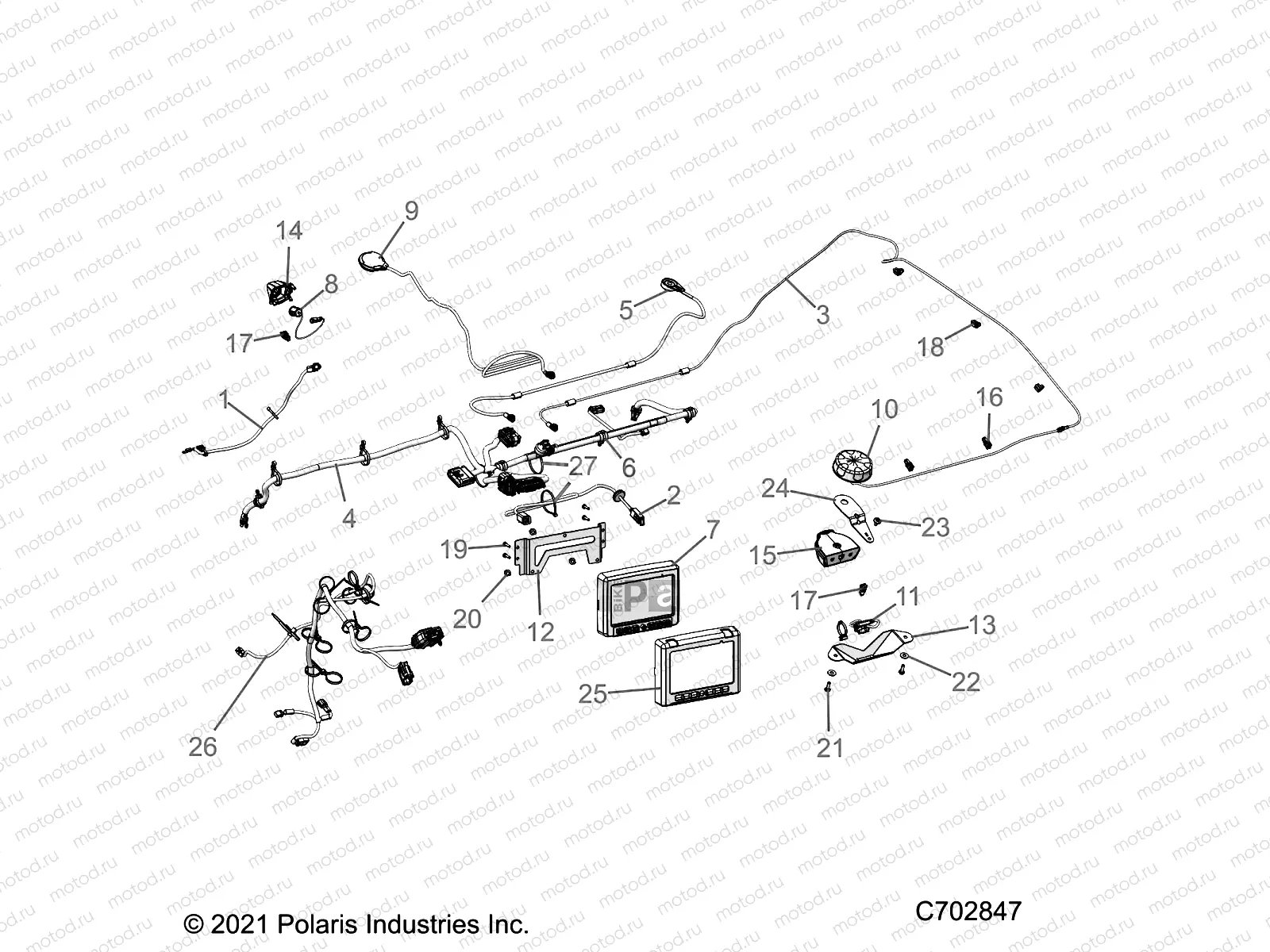 ELECTRICAL | ELECTRICAL, AUDIO, RIDE COMMAND - G22GXK99AR/BR (C700801-1)