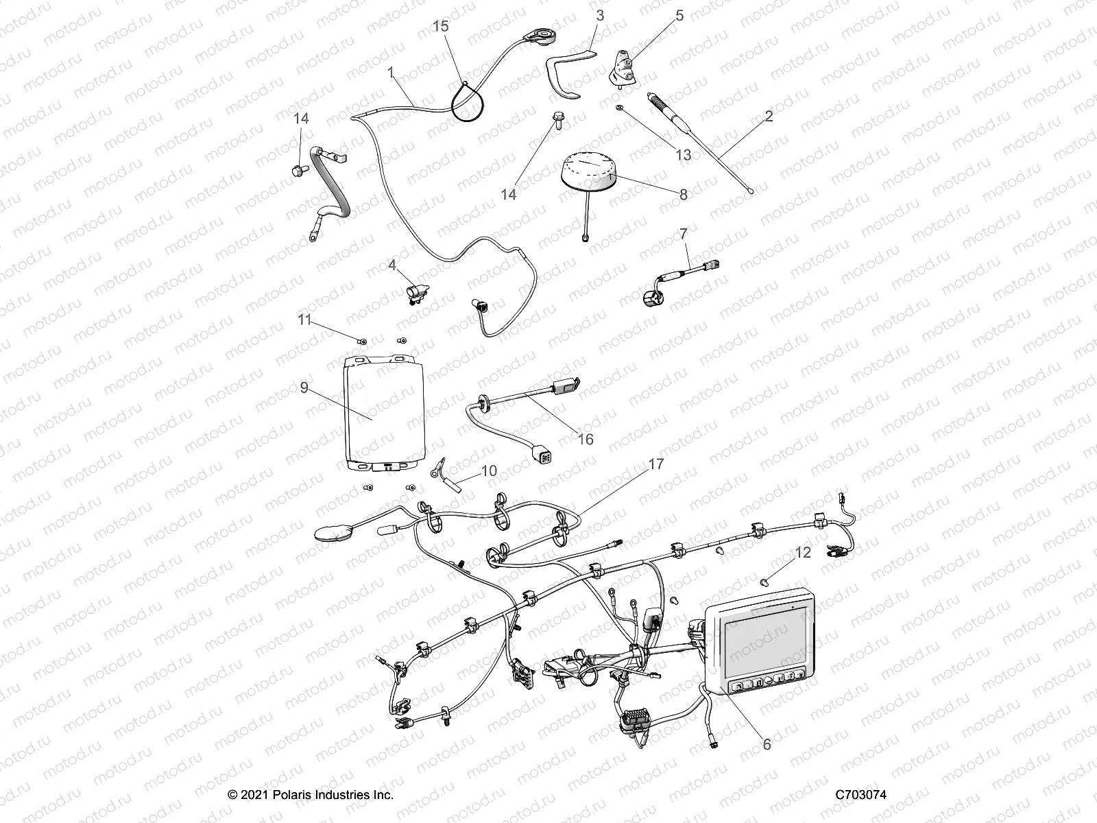 ELECTRICAL | ELECTRICAL, AUDIO, RIDE COMMAND - Z23RMC2KAJ/BJ (C703074)