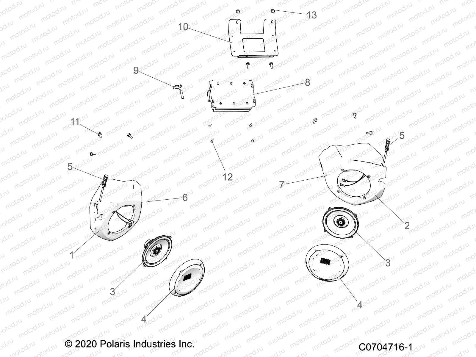 ELECTRICAL | ELECTRICAL, AUDIO, SPEAKERS, RIDE COMMAND -Z22ASK99A4/B4 (C0704716-1)