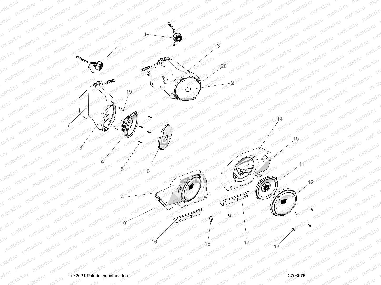 ELECTRICAL | ELECTRICAL, AUDIO, SPEAKERS RIDE COMMAND - Z23RMD2KAK/AJ/BK/BJ (C703075)