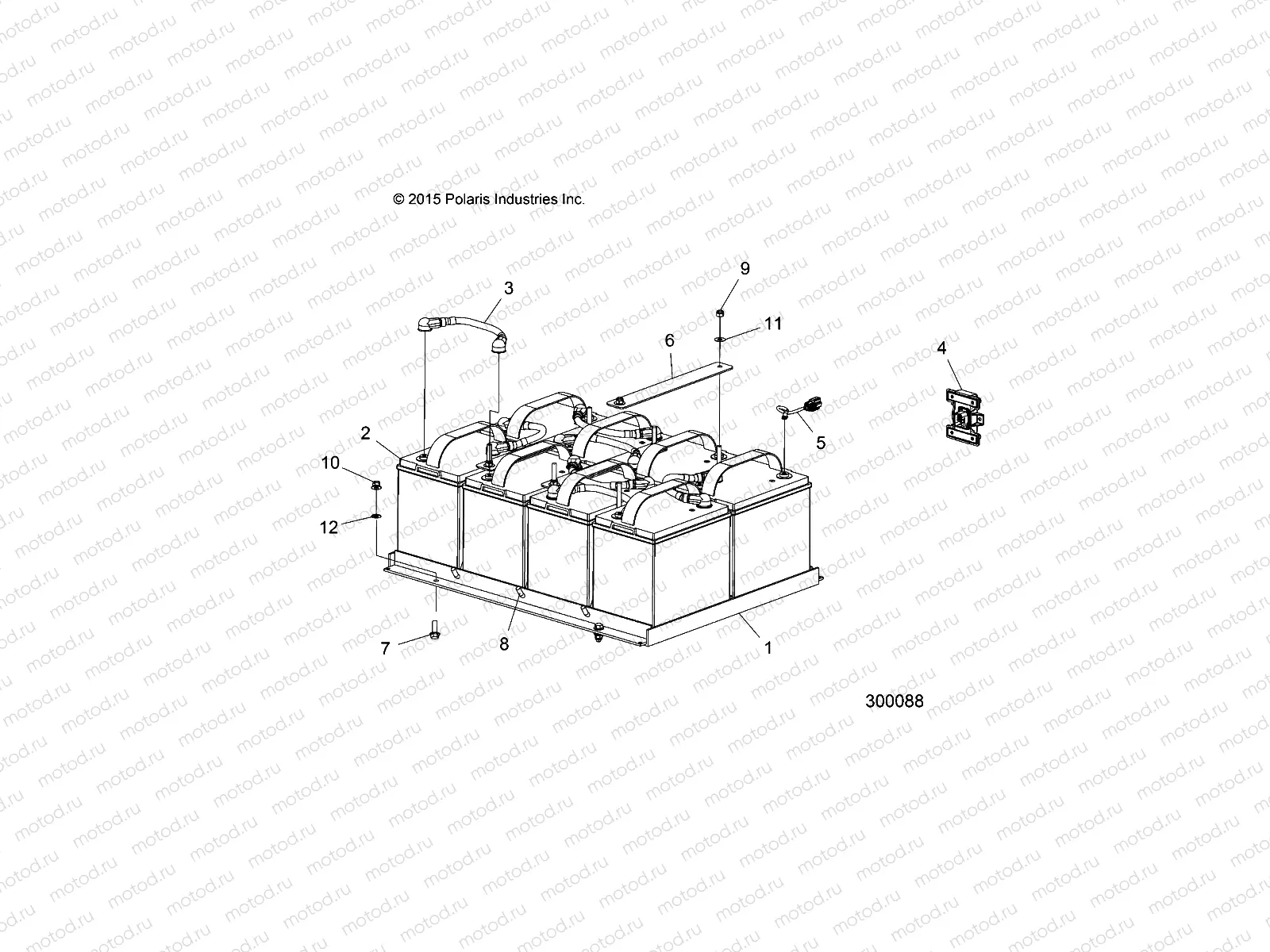 ELECTRICAL | ELECTRICAL, BATTERIES, AGM, 6V PERF - L22G2AEALA/DEALA/4AEALA/6AEALA (300088)