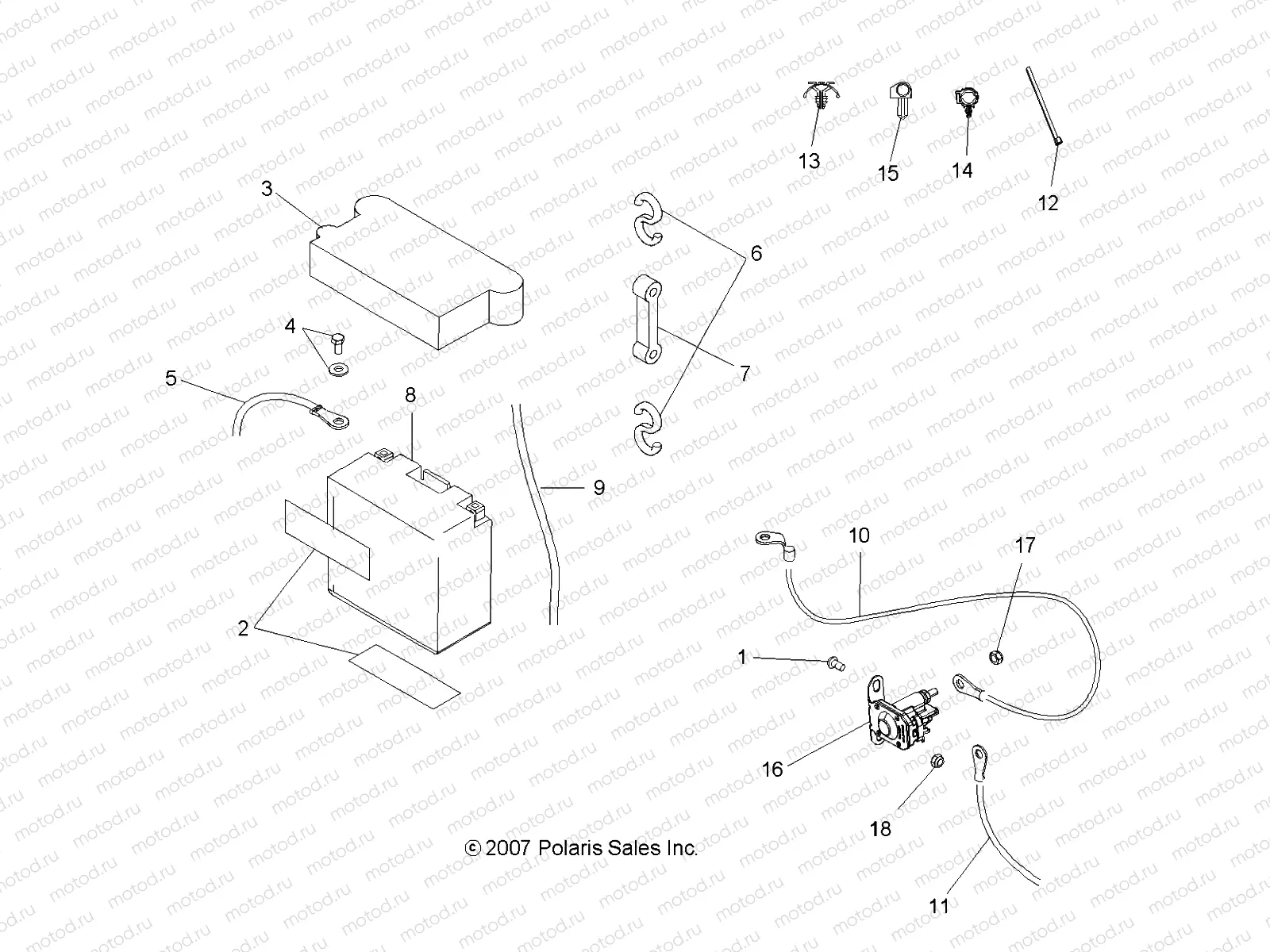 ELECTRICAL | ELECTRICAL, BATTERY - A08BA32AA (49ATVBATTERY08TB)