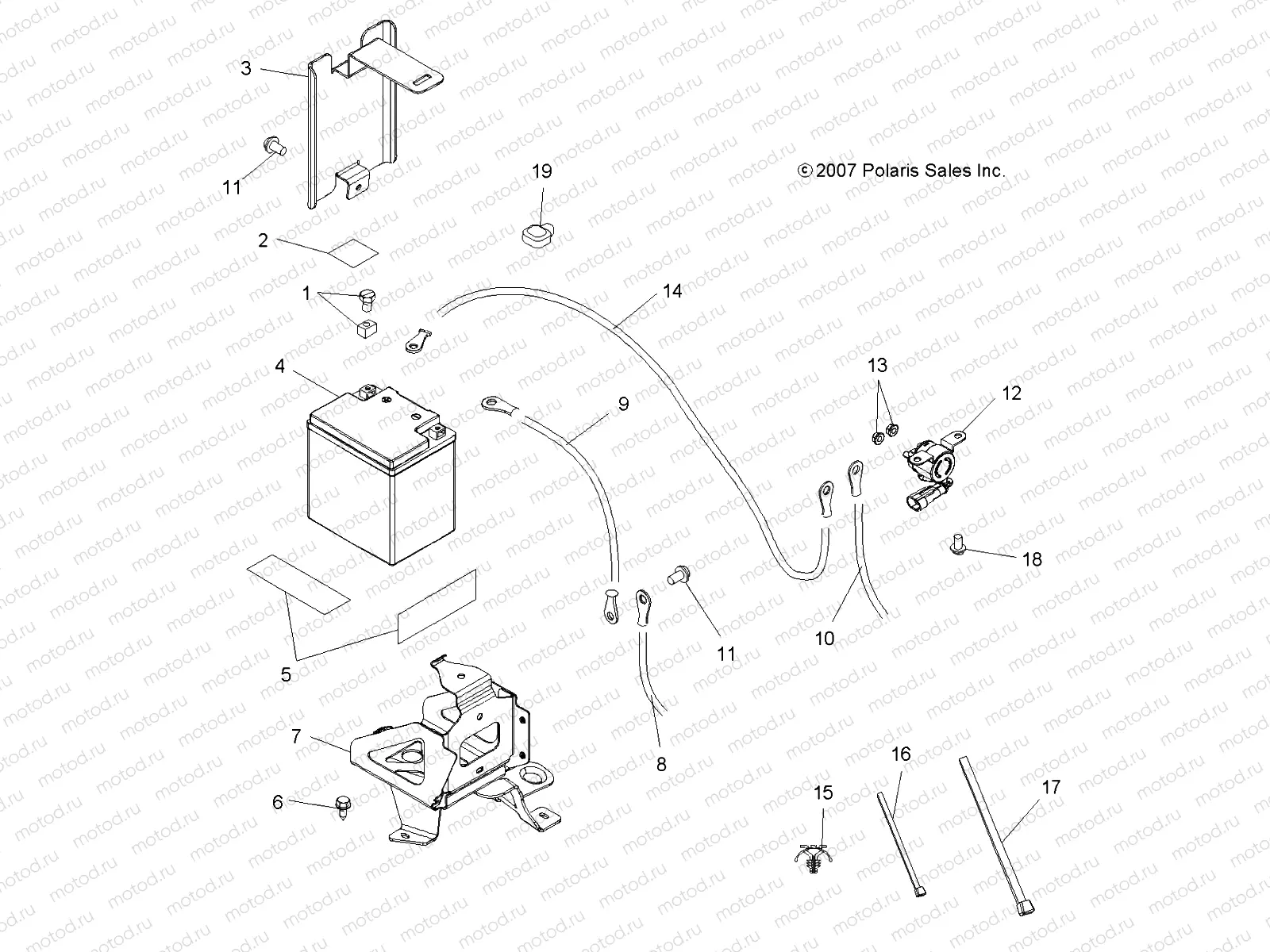 ELECTRICAL | ELECTRICAL, BATTERY - A08TN68AX/AZ (49ATVBATTERY08SPX27)