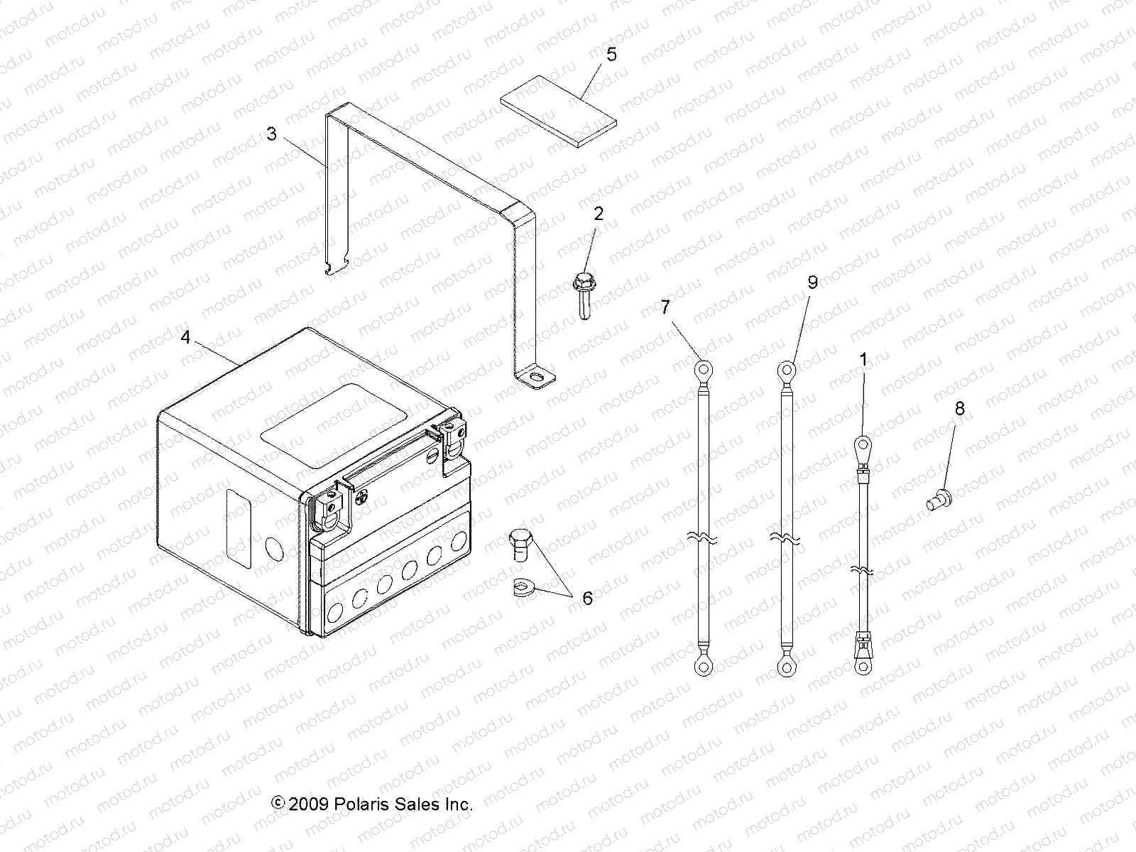 ELECTRICAL | ELECTRICAL, BATTERY - A09ZN85/8X ALL OPTIONS (49ATVBATTERY09SPXP850)