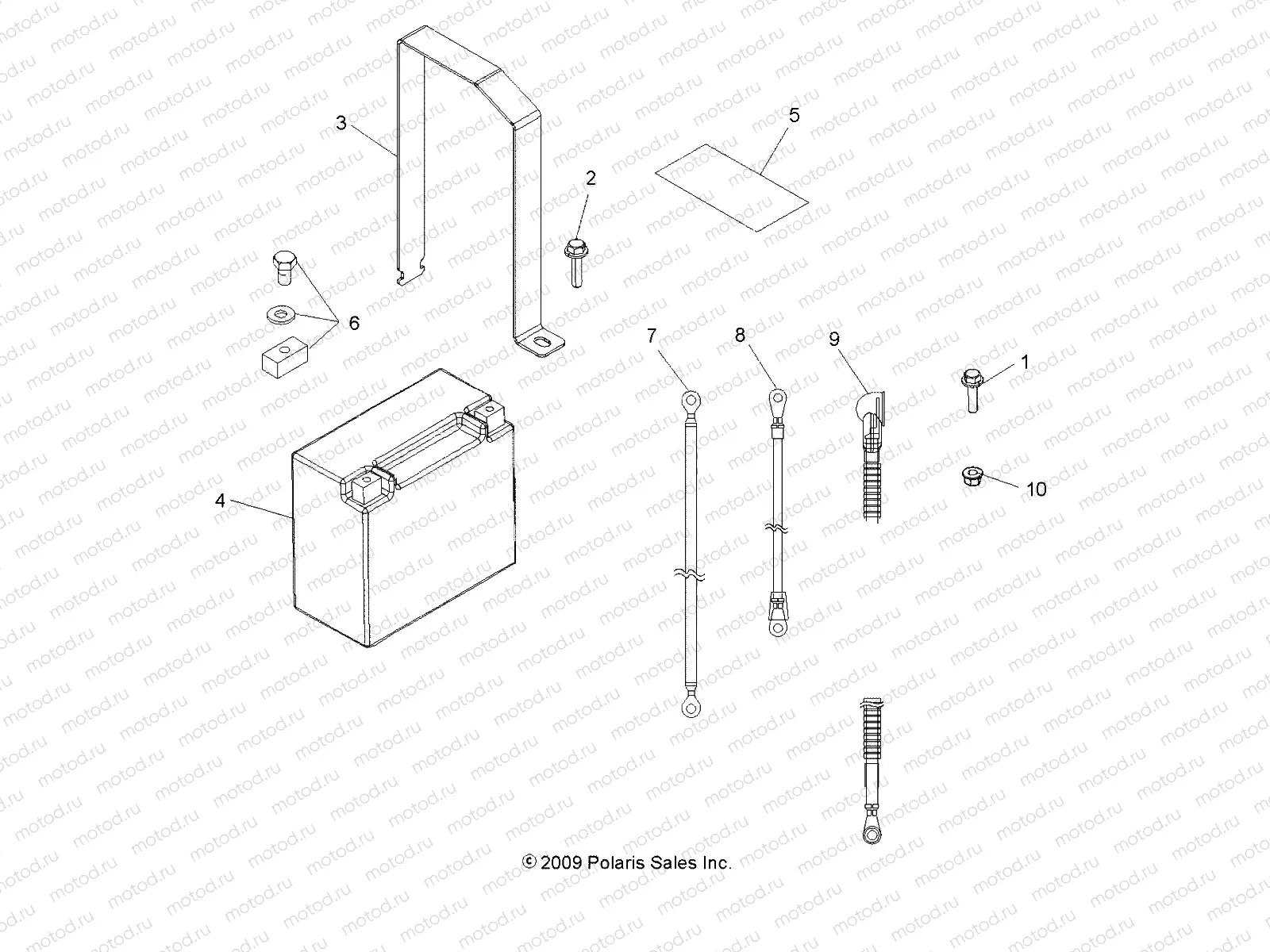 ELECTRICAL | ELECTRICAL, BATTERY - A10DX85AL/AF (49ATVBATTERY10SPTRGEPS8)