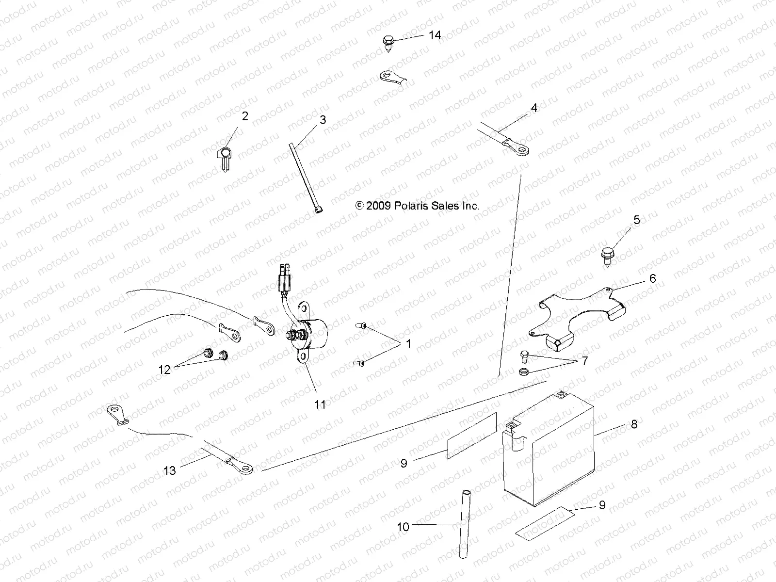 ELECTRICAL | ELECTRICAL, BATTERY - A10LB27AA (49ATVBATTERY10HAWK)