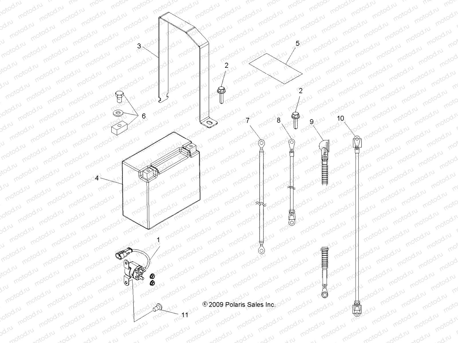 ELECTRICAL | ELECTRICAL, BATTERY - A10TN55AL/AX (49ATVBATTERY10SPTRGEPS)