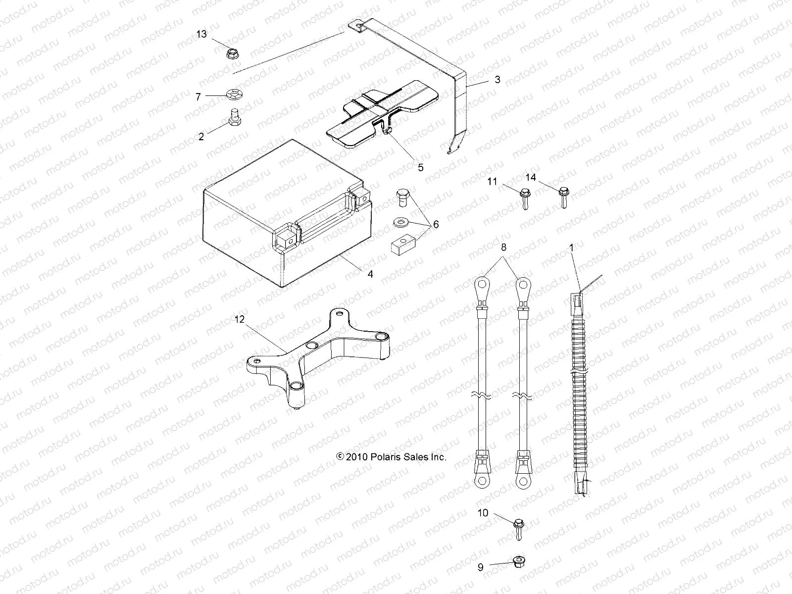ELECTRICAL | ELECTRICAL, BATTERY - A11DX85AF/AG/AZ (49ATVBATTERY1SPTRGEPS850)
