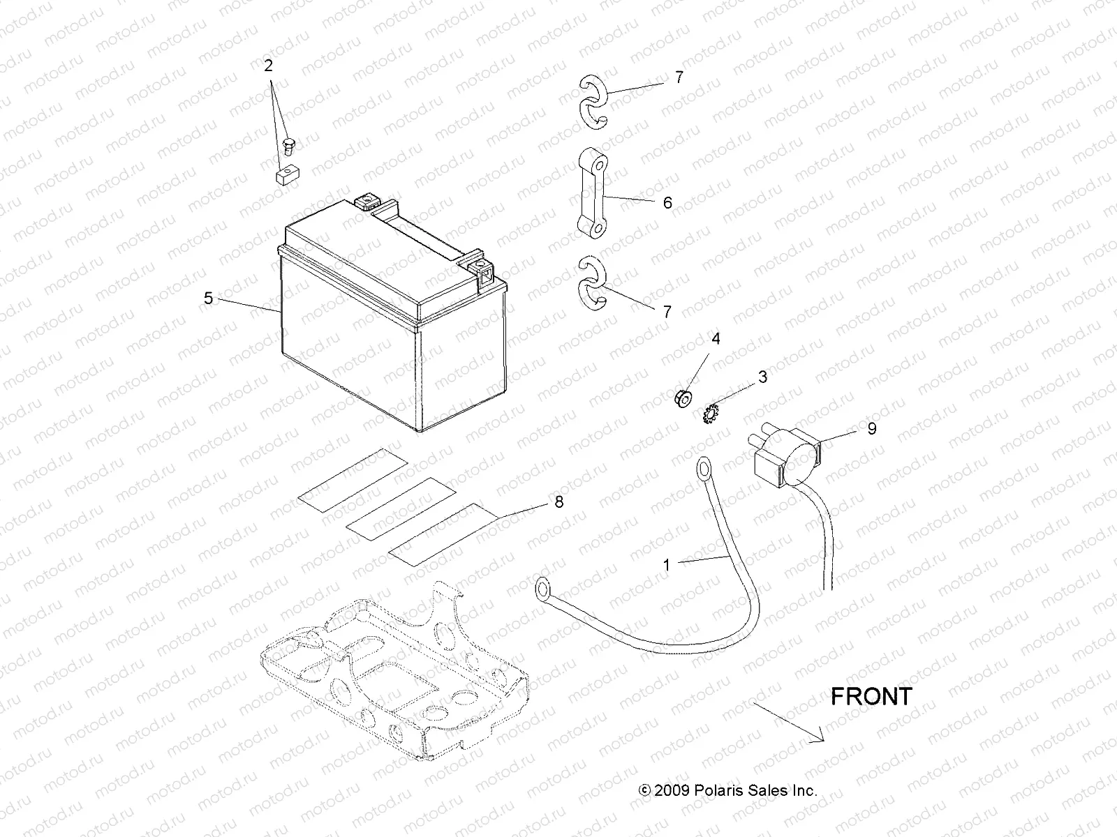 ELECTRICAL | ELECTRICAL, BATTERY - A11GP52AA (49ATVBATTERY10OUT525)