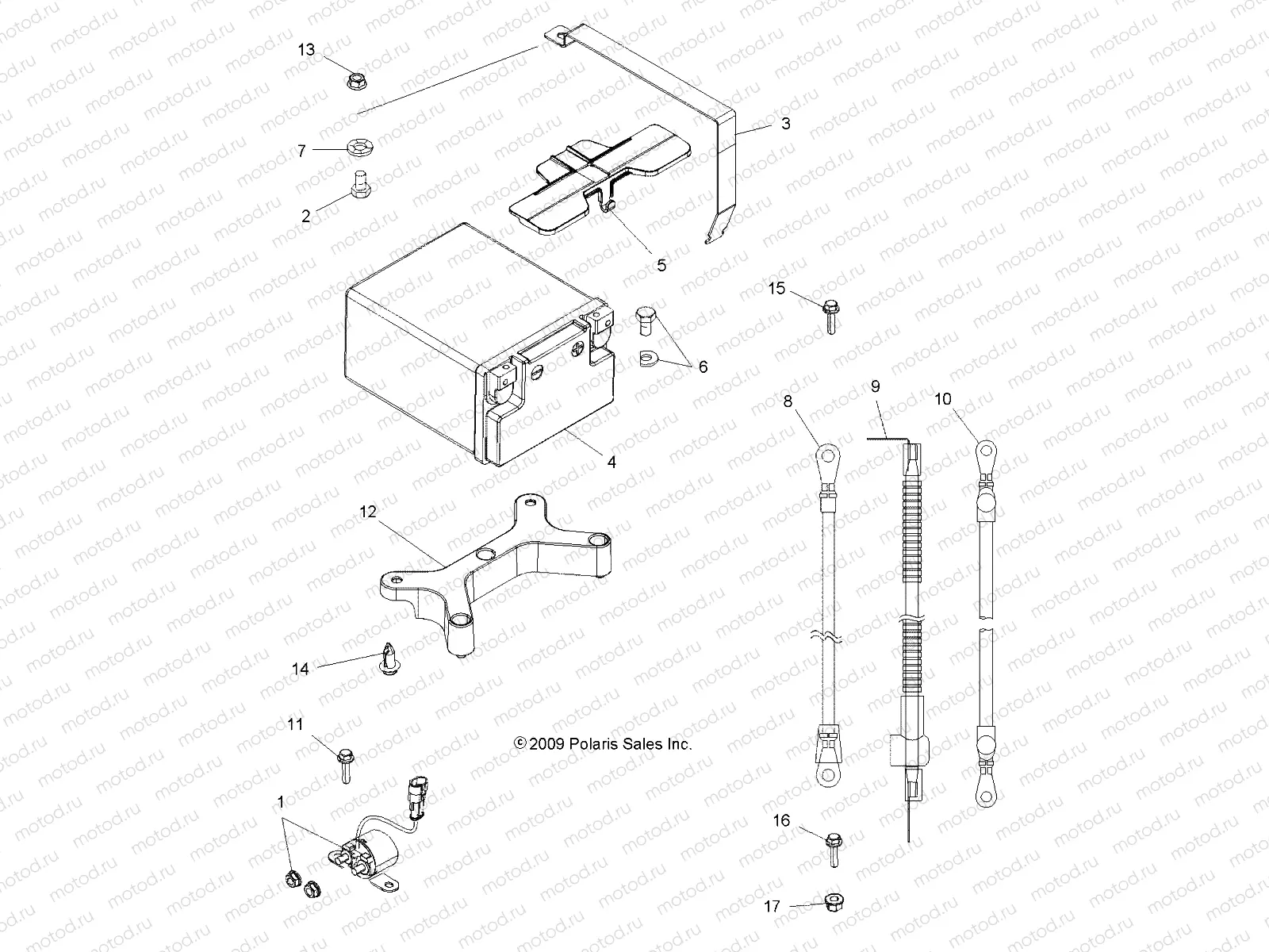 ELECTRICAL | ELECTRICAL, BATTERY - A11ZN55AA/AQ/AZ (49ATVBATTERY10SPXP550)