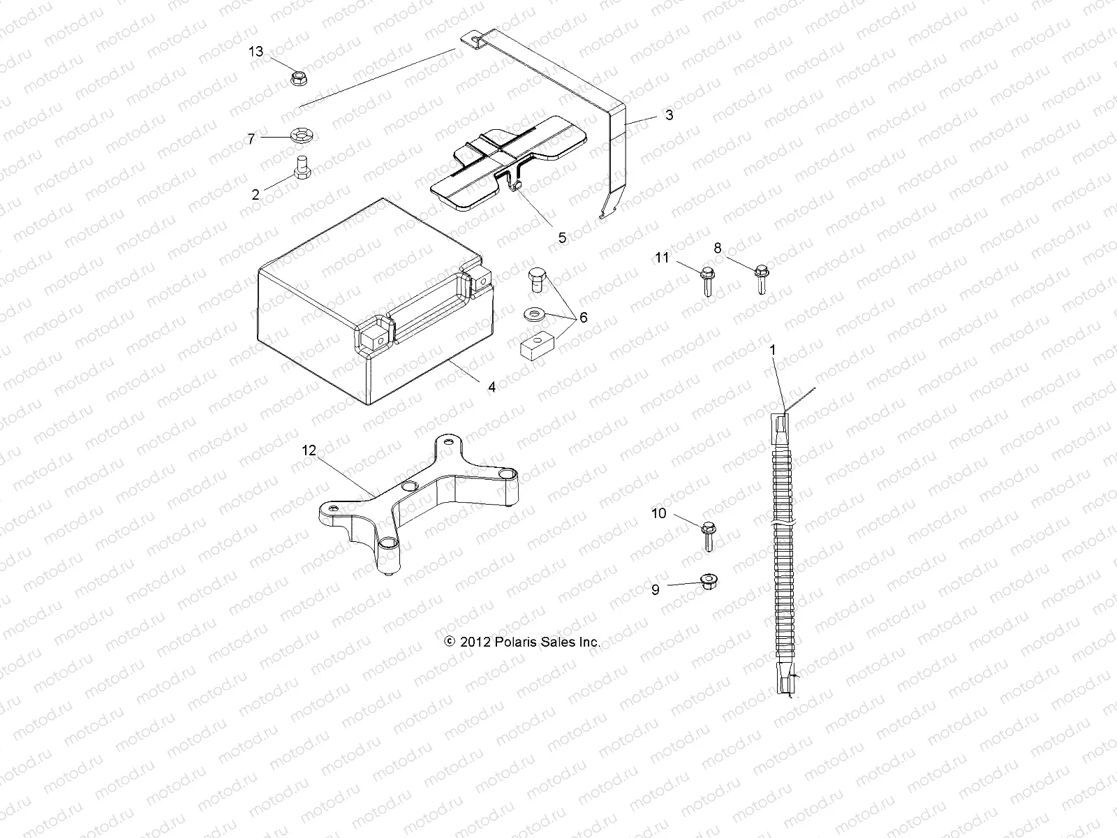 ELECTRICAL | ELECTRICAL, BATTERY - A13GH85AJ/EAK (49ATVBATTERY13850SCRAM)