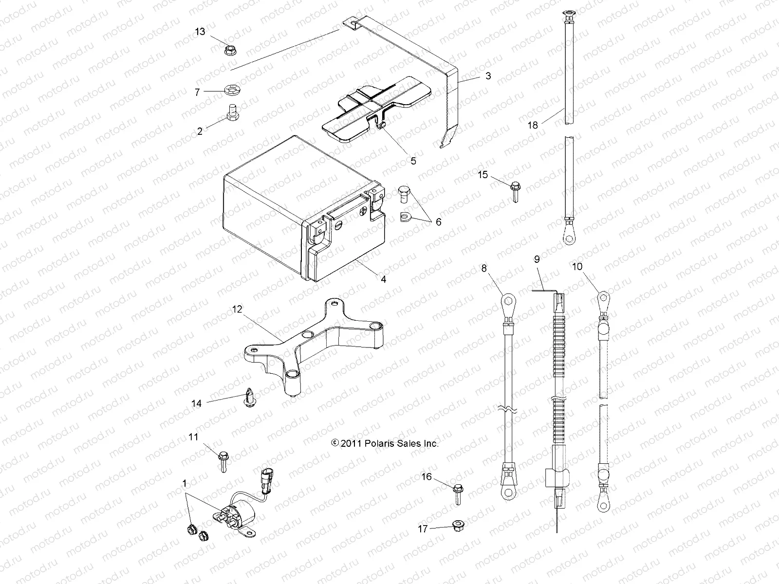 ELECTRICAL | ELECTRICAL, BATTERY - A13ZN55AA/AQ/AZ (49ATVBATTERY12SPEPS550)