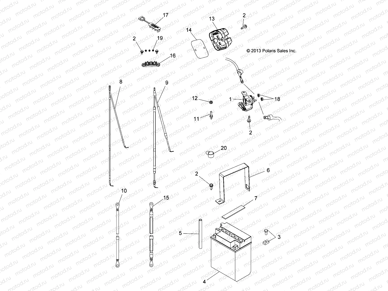 ELECTRICAL | ELECTRICAL, BATTERY - A14BH33AJ (49ATVBATTERY14325)