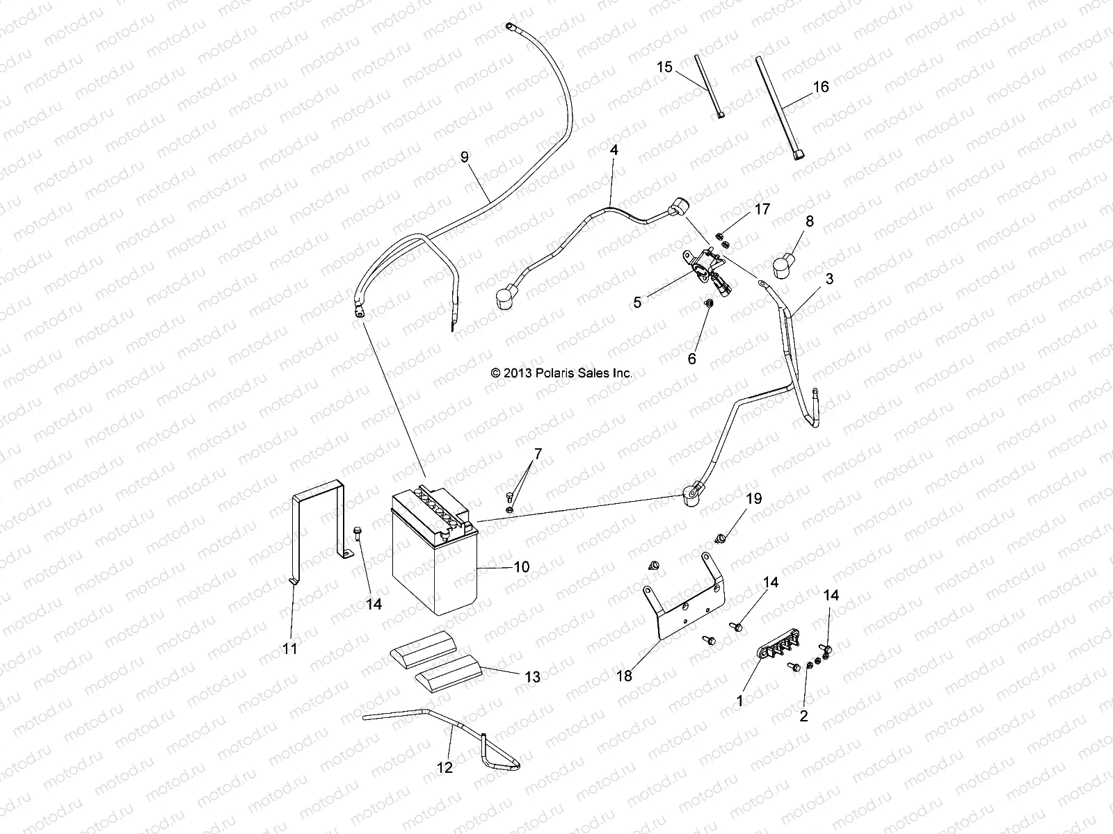 ELECTRICAL | ELECTRICAL, BATTERY - A14DH57AA/AJ (49ATVBATTERY14570)