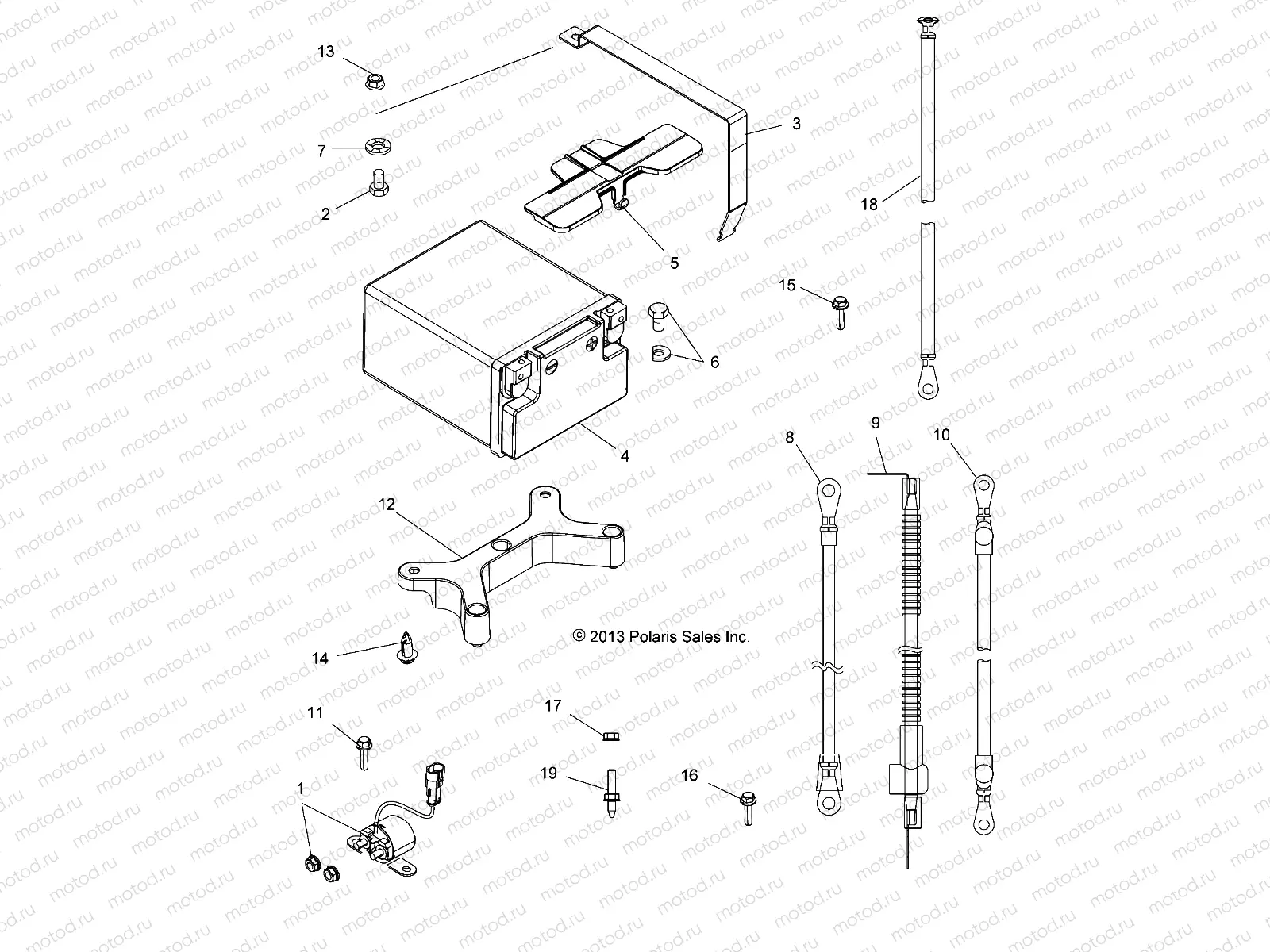 ELECTRICAL | ELECTRICAL, BATTERY - A14DN5EAH/EAR (49ATVBATTERY14TRG550)