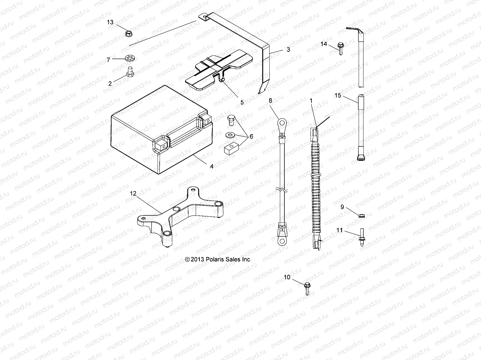 ELECTRICAL | ELECTRICAL, BATTERY - A14DN8EAH/EAQ/EAR (49ATVBATTERY14SPTRG850)
