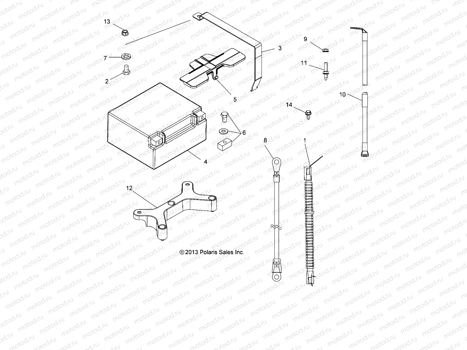 ELECTRICAL | ELECTRICAL, BATTERY - A14DN8EFQ (49ATVBATTERY14SP850TRGI)